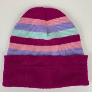 Winter Striped Hat Beanie Girls